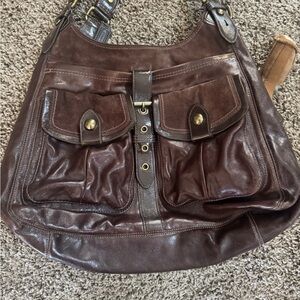 Coach Brown Leather Shoulder Bag
